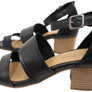Orizonte Brisbane Womens European Leather Mid Heel Comfortable Sandals