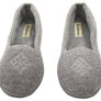 Dearfoams Womens Rebecca Chenille Closed Back Wide Width Slippers