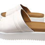 Orizonte Volume Womens European Leather Platform Slides Sandals