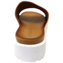 Orizonte Volume Womens European Leather Platform Slides Sandals