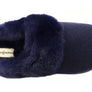 Dearfoams Womens Comfortable Dahlia Rib Knit Scuff Slippers