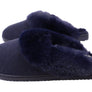 Dearfoams Womens Comfortable Dahlia Rib Knit Scuff Slippers