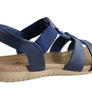 Usaflex Ventura Womens Comfy Cushioned Leather Sandals Made In Brazil