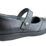 Homyped Sierra Womens Supportive Leather Wide Fit Mary Jane Shoes