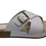 Pegada Gianna Womens Comfort Leather Slides Sandals Made In Brazil