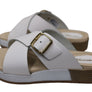 Pegada Gianna Womens Comfort Leather Slides Sandals Made In Brazil