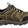 Hush Puppies Kambara Womens Olive Comfortable Leather Lace Up Shoes