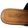 Usaflex Endigo Womens Brazilian Comfy Cushioned Leather Slides Sandals