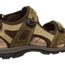 Natural Comfort Clift Mens Leather Adjustable Strap Sandals