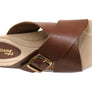 Pegada Gianna Womens Comfort Leather Slides Sandals Made In Brazil