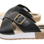 Pegada Gianna Womens Comfort Leather Slides Sandals Made In Brazil