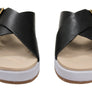 Pegada Gianna Womens Comfort Leather Slides Sandals Made In Brazil
