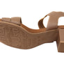 Usaflex Trudie Womens Comfortable Leather Mid Heel Sandals