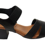 Usaflex Trudie Womens Comfortable Leather Mid Heel Sandals