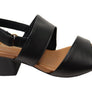 Usaflex Lorrie Womens Comfortable Leather Mid Heel Sandals