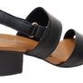 Usaflex Lorrie Womens Comfortable Leather Mid Heel Sandals
