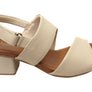 Usaflex Lorrie Womens Comfortable Leather Mid Heel Sandals