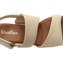 Usaflex Lorrie Womens Comfortable Leather Mid Heel Sandals