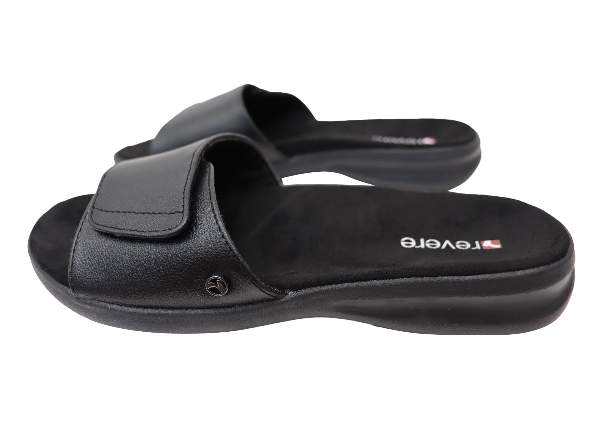 Revere Macau Womens Comfortable Leather Slides Sandals