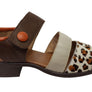 Balatore Daphe Womens Comfortable Brazilian Leather Low Heel Sandals
