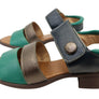 Balatore Daphe Womens Comfortable Brazilian Leather Low Heel Sandals