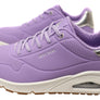 Skechers Womens Uno Shimmer Away Memory Foam Shoes