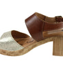 Lola Canales Mia Womens Comfort Leather Mid Heel Sandals Made In Spain