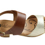 Lola Canales Mia Womens Comfort Leather Mid Heel Sandals Made In Spain