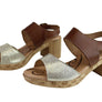 Lola Canales Mia Womens Comfort Leather Mid Heel Sandals Made In Spain