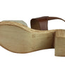 Lola Canales Mia Womens Comfort Leather Mid Heel Sandals Made In Spain
