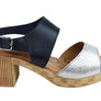 Lola Canales Mia Womens Comfort Leather Mid Heel Sandals Made In Spain