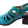 Balatore Cecillia Womens Comfort Brazilian Leather Mid Heel Sandals