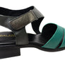 Balatore Josephine Womens Comfort Brazilian Leather Low Heel Sandals