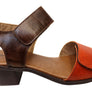 Balatore Sally Womens Comfortable Brazilian Leather Low Heel Sandals