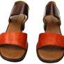 Balatore Sally Womens Comfortable Brazilian Leather Low Heel Sandals