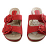 Comfortflex Daphine Womens Leather Slides Sandals Made In Brazil