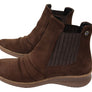Flex & Go Eboni Womens Comfortable European Leather Ankle Boots