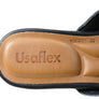 Usaflex Yvonne Womens Comfortable Leather Slides Sandals