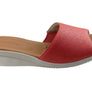 Usaflex Sunrise Womens Comfort Leather Slides Made In Brazil
