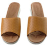 Usaflex Sunrise Womens Comfort Leather Slides Made In Brazil
