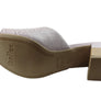 Usaflex Mimosa Womens Comfortable Leather Low Heel Slides Sandals