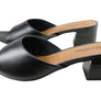 Usaflex Mimosa Womens Comfortable Leather Low Heel Slides Sandals