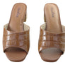 Usaflex Mimosa Womens Comfortable Leather Low Heel Slides Sandals