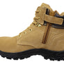 Mack Mens Leather Carpenter Lace Up Zip Safety Boots