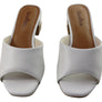 Usaflex Mimosa Womens Comfortable Leather Low Heel Slides Sandals