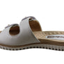 Comfortflex Daphine Womens Leather Slides Sandals Made In Brazil
