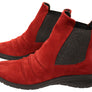 Flex & Go Eboni Womens Comfortable European Leather Ankle Boots