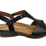 Scholl Orthaheel Julie Womens Comfort Supportive Wedge Leather Sandals