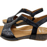 Scholl Orthaheel Julie Womens Comfort Supportive Wedge Leather Sandals