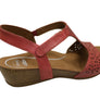 Scholl Orthaheel Julie Womens Comfort Supportive Wedge Leather Sandals
